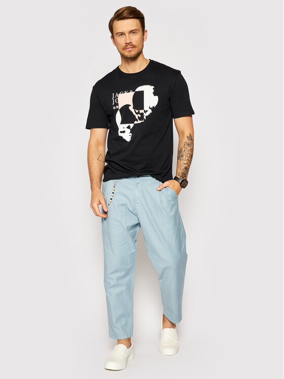 T-shirt Jack 12189294 Nero Relaxed Fit