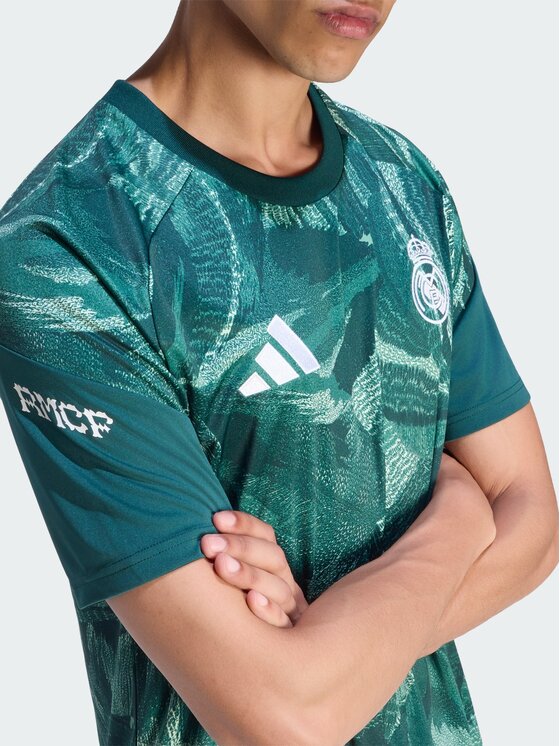 adidas adidas Koszulka techniczna 172054 Zielony ciemny Standard Fit