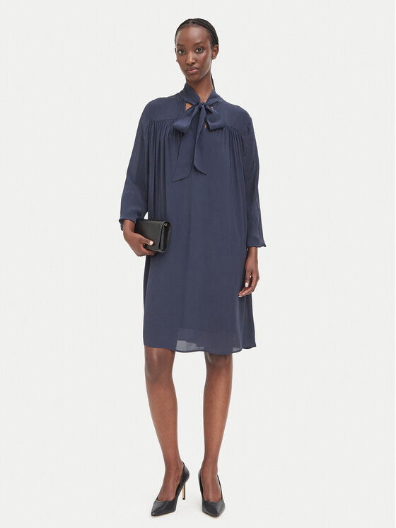 BOSS BOSS Повсякденна сукня C_Drystina 50571391 Cиній Relaxed Fit