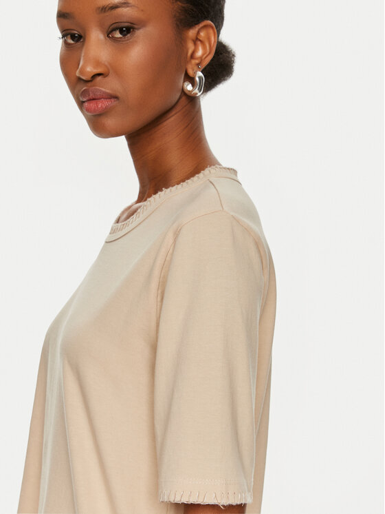 United Colors Of Benetton United Colors Of Benetton T-krekls 34G7D107B Bēšs Regular Fit