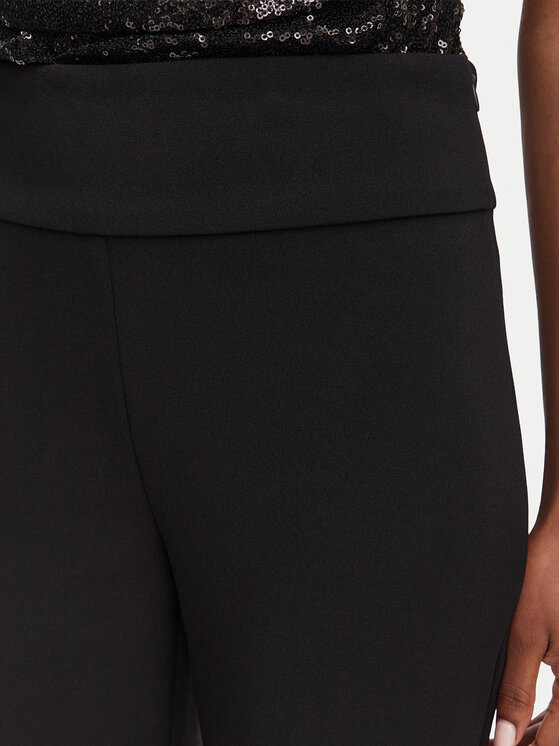 Rinascimento Rinascimento Текстилни панталони CFC0130162003 Черен Regular Fit
