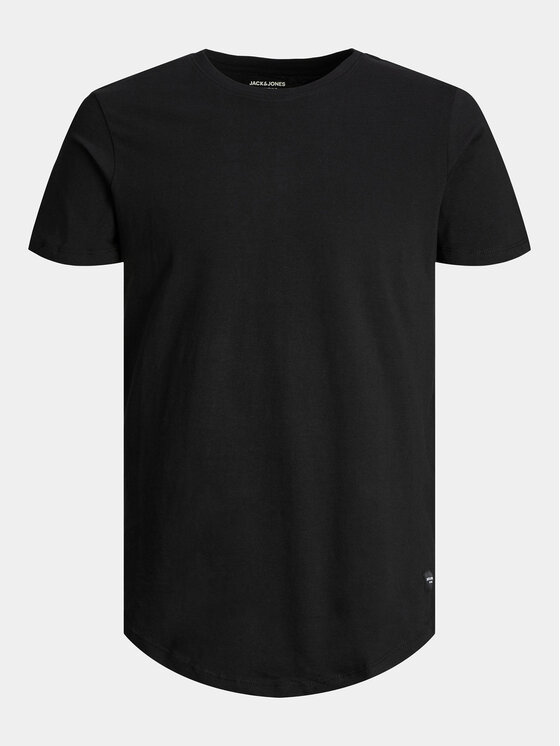 Jack&Jones Jack&Jones Marškinėliai Noa 12113648 Juoda Long Line Fit