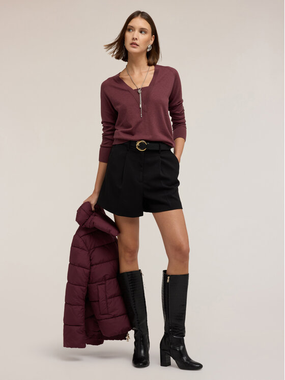 Motivi Motivi Maglione M392W003476N036 Bordeaux Regular Fit