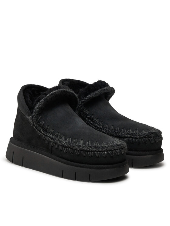 Mou Mou Μπότες Χιονιού Eskimo Bounce Sneaker FW531009A Μαύρο