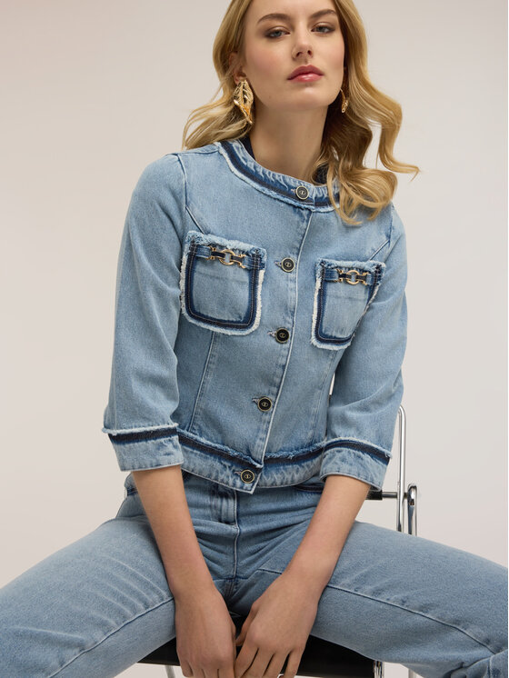 Motivi Motivi Giacca di transizione R409Q001156N004 Turchese Regular Fit