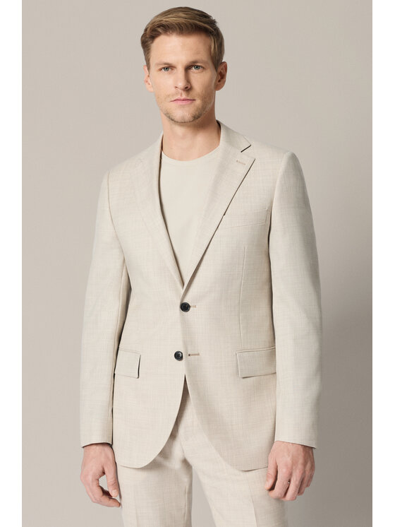 Lancerto Lancerto Garnitur Sabadell GA073126000008 Beżowy Slim Fit