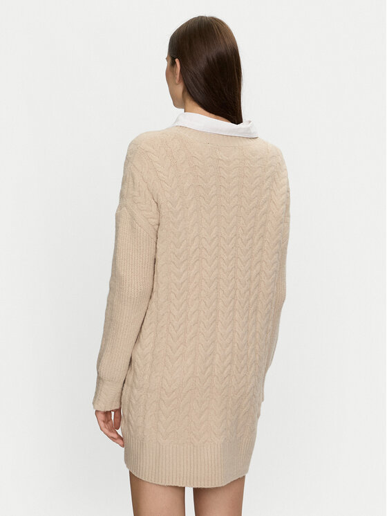 Brave Soul Brave Soul Плетена рокля LKD-162VIRGOA Сив Regular Fit