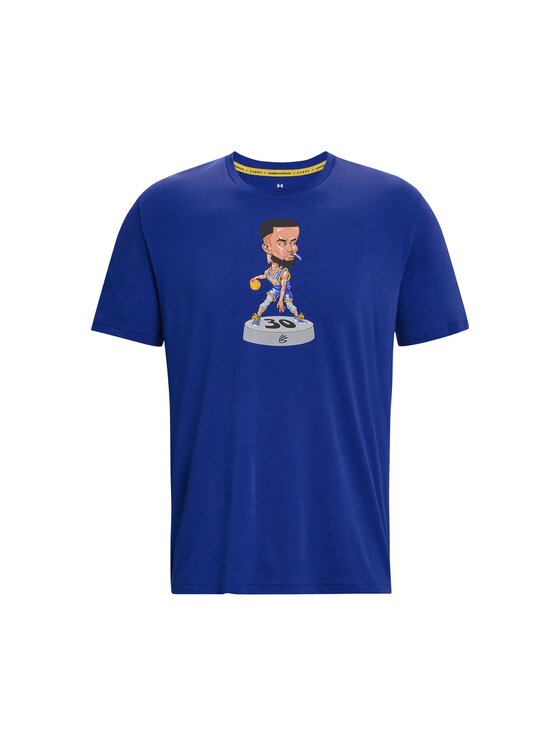 Under Armour Under Armour T-Shirt CURRY BOBBLE HEAD SS Granatowy Basic Fit
