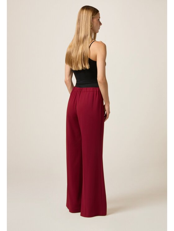 Oltre Oltre Spodnie materiałowe P274J002362N026 Czerwony Baggy Fit