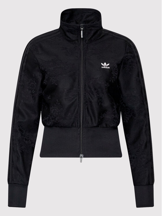 adidas Sweatshirt adicolor Classics Lace HC4565 Schwarz Slim Fit Modivo