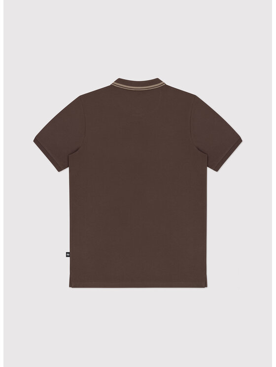 Pako Lorente Pako Lorente Polo P26WF-TX-004 Brązowy Regular Fit