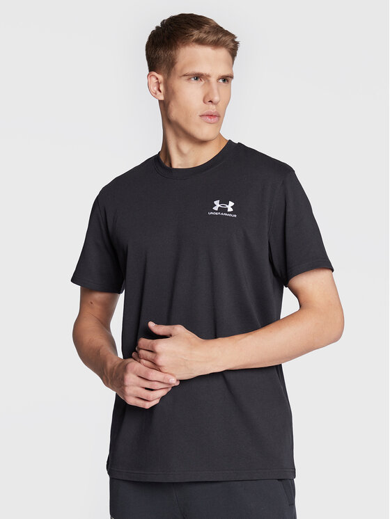 Under Armour T-shirt Ua Logo Embroidered 1373997 Crna Relaxed Fit