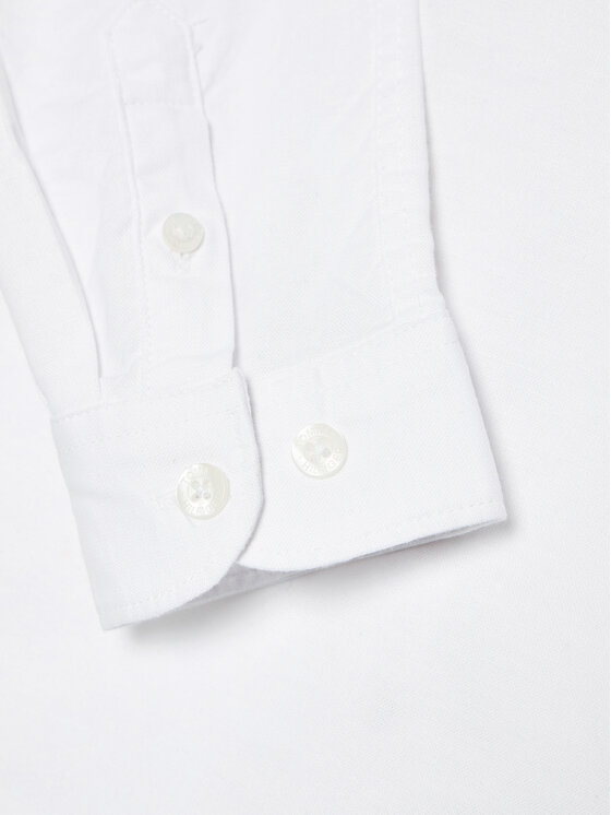 Tommy Hilfiger Tommy Hilfiger Marškiniai Solid Poplin KB0KB06965 D Balta Slim Fit