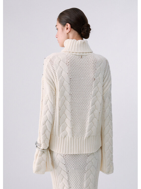 Liu Jo Liu Jo Maglione CF6116MA37R10701 Bianco Regular Fit