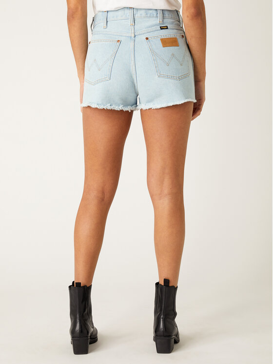 Wrangler Wrangler Pantaloncini di jeans Festival Short W26FWPXA3 112128034 Celeste Regular Fit