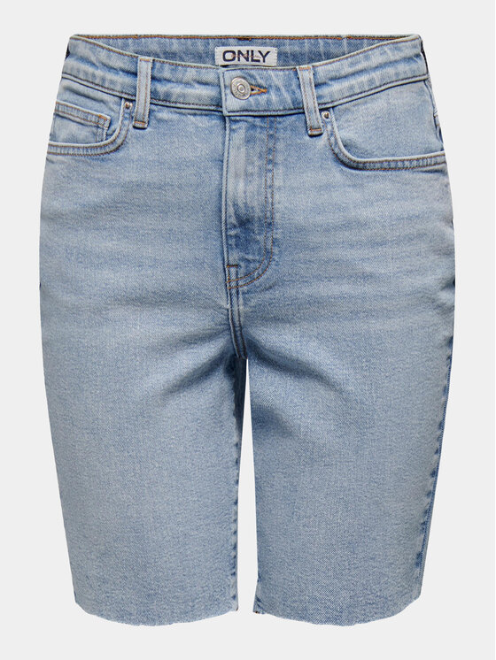 ONLY ONLY Pantaloni scurți de blugi Emily 15311259 Albastru Straight Fit
