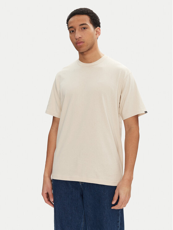 Vans Vans Póló Left Chest II VN000P1P Bézs Loose Fit