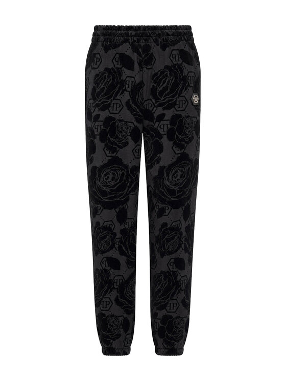 PHILIPP PLEIN PHILIPP PLEIN Teplákové kalhoty 31057 Černá Jogger Fit