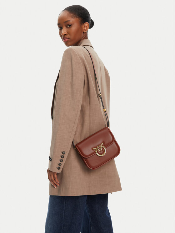 PINKO PINKO Torba Love Box Bag Fl Mini PE 25 PLTT 104297 A26L Brązowy