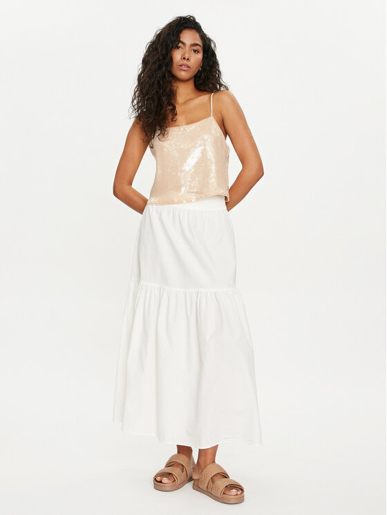 Vero Moda Vero Moda Пола тип трапец Charlotte 10303657 Бял Regular Fit