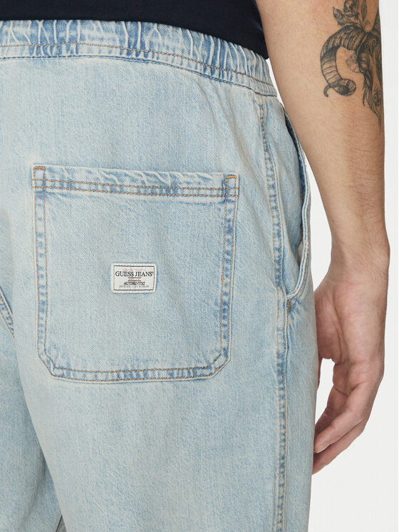 Guess Jeans Guess Jeans Szorty jeansowe M5GD35 D5M51 Błękitny Regular Fit
