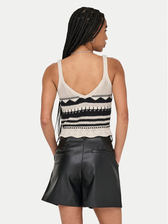 ONLY ONLY Τοπ Merida 15344404 Μαύρο Regular Fit