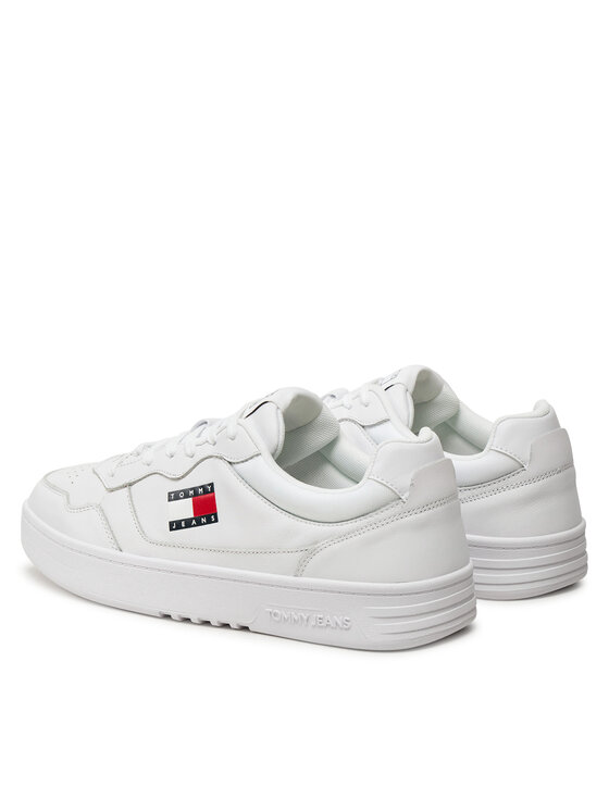Tommy Jeans Tommy Jeans Laisvalaikio batai Tjm Cupsole Leather Ess EM0EM01443 Balta
