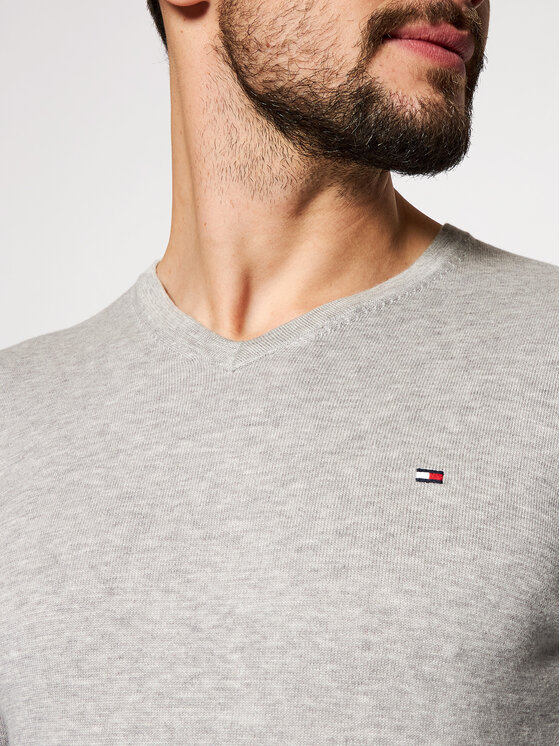 Tommy Hilfiger Tommy Hilfiger Džemper MW0MW04979 Siva Regular Fit