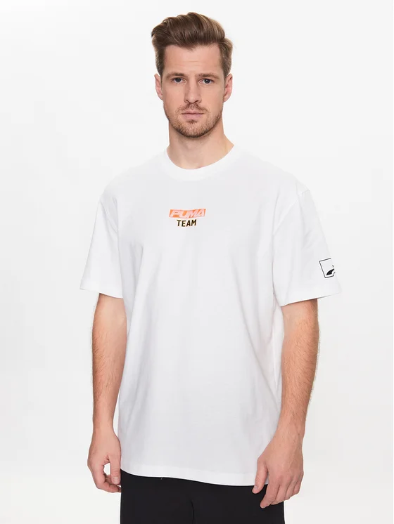 Puma T-Shirt Uptown Stick To It 539158 Weiß Regular Fit