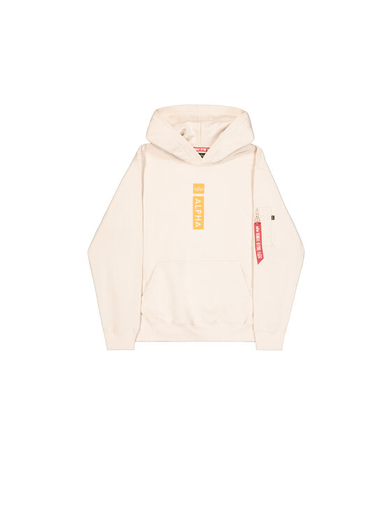 Alpha Industries Alpha Industries Bluza Alpha Puff Print Hoodie Beżowy Regular Fit