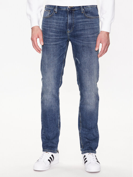 Lindbergh Lindbergh Jeansy 30-050002DAW Modrá Slim Fit