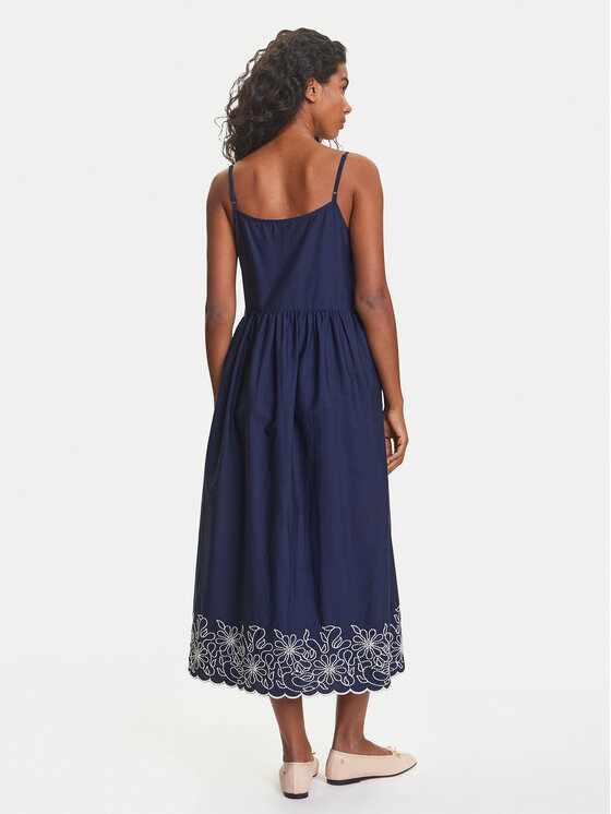 United Colors Of Benetton United Colors Of Benetton Rochie de vară 4KUSDV0B7 Bleumarin Regular Fit