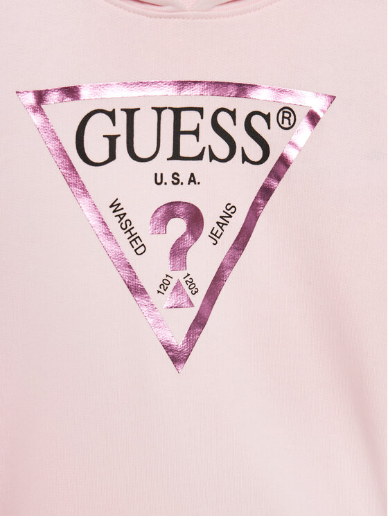 Guess Guess Bluza J83Q14 KAUG0 Różowy Regular Fit