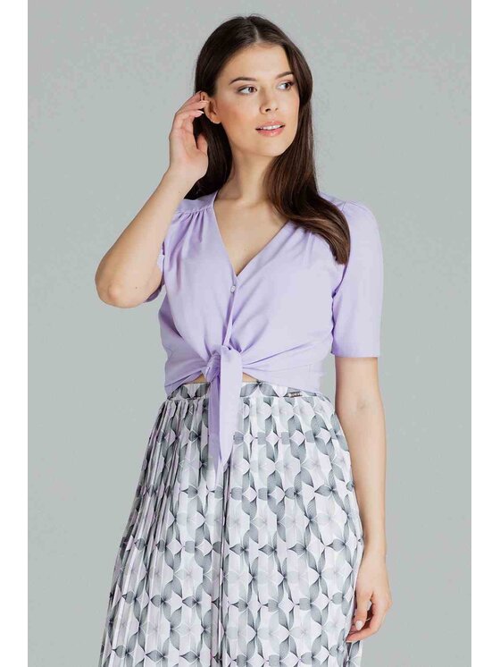 Lenitif Lenitif Blusa L081 Rosa Regular Fit