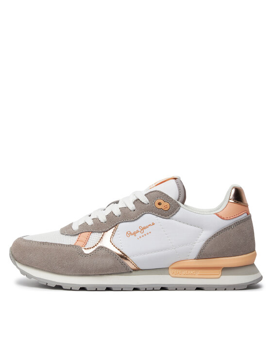 Pepe Jeans Pepe Jeans Sneakersy Brit Heritage W PLS31474 Biały