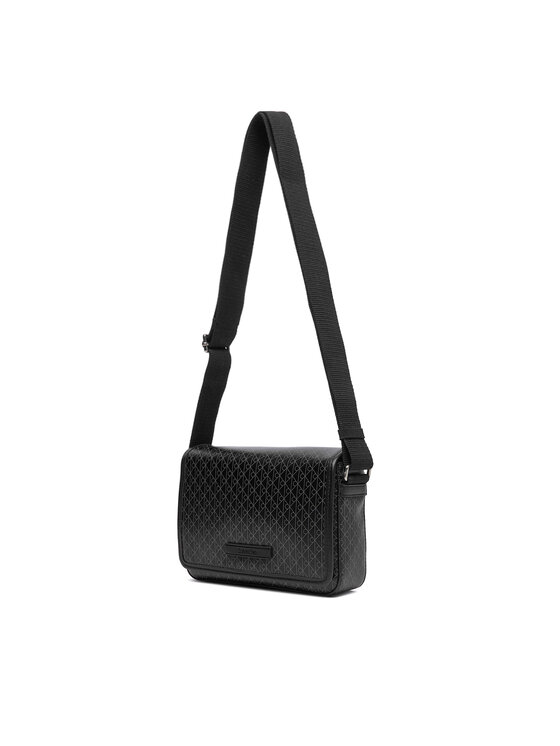 Calvin Klein Calvin Klein Maža rankinė Emblem Aop Coated Small Flap Mes LV04D3396G Juoda