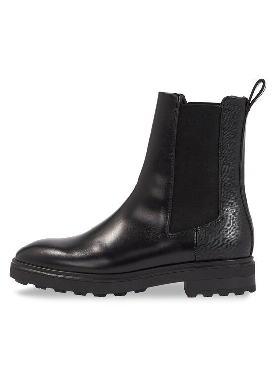 Calvin Klein Calvin Klein Μποτάκια με λάστιχο Cleat Chelsea Boot - Epi Mn Mx HW0HW01699 Μαύρο