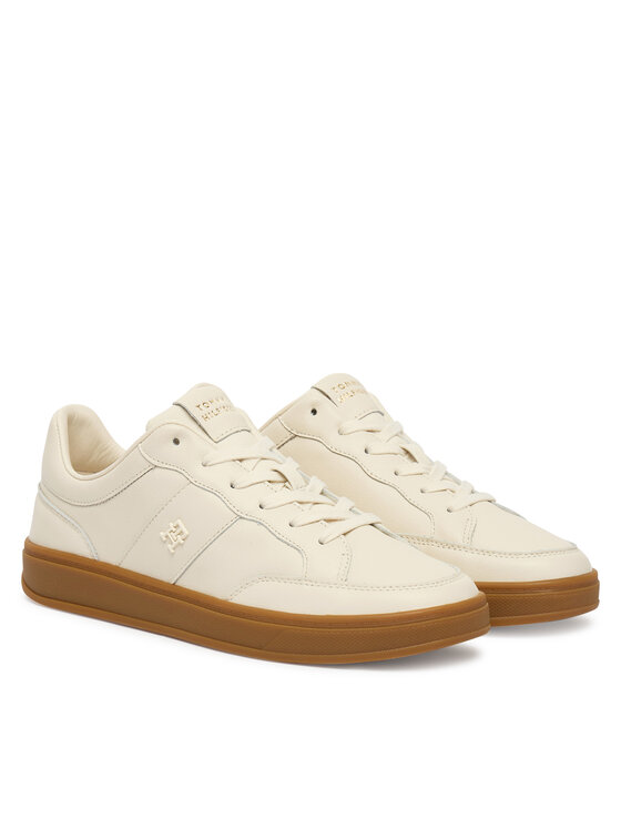 Tommy Hilfiger Tommy Hilfiger Snīkeri Th Heritage Court Sneaker Ltr FW0FW09028 Écru
