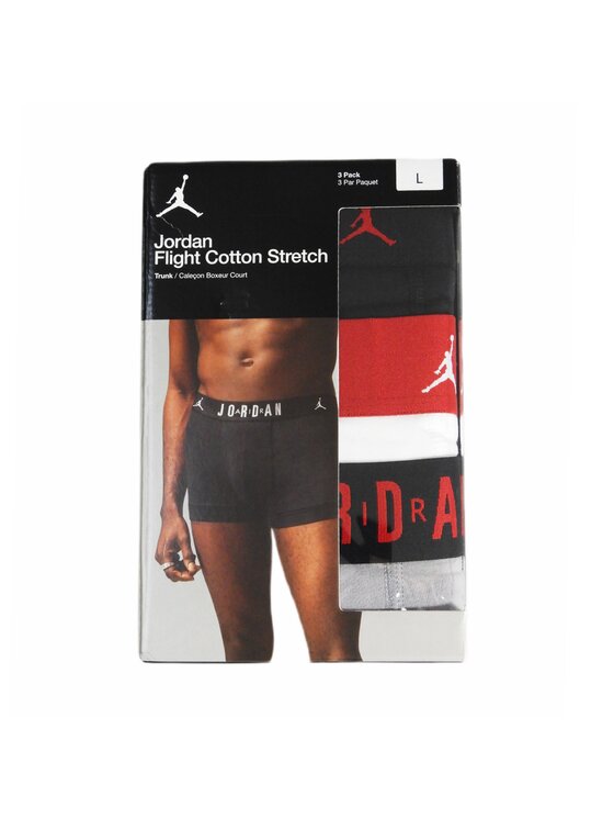 Bokserki, rozmiar M, Czarne, Flight Cotton Core Boxer 3-pack Grey/Black/White