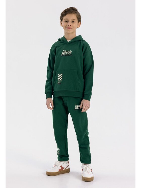 minoti minoti Bluza 23fleece123 Zielony Regular Fit