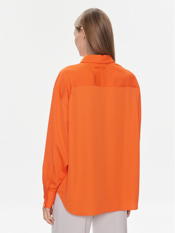 Calvin Klein Calvin Klein Košeľa K20K206777 Oranžová Relaxed Fit