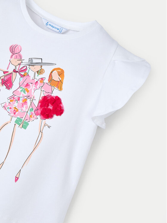 Mayoral Mayoral T-Shirt 3004 Biały Regular Fit
