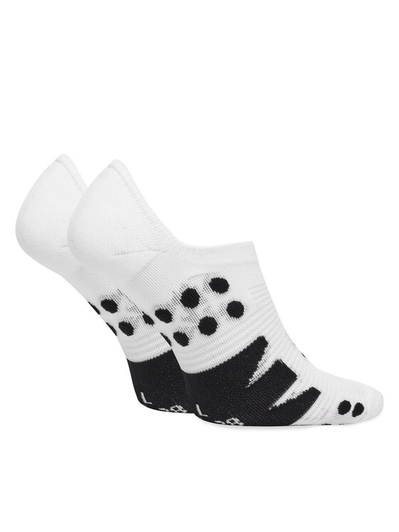 Compressport Compressport Členkové ponožky No Show XU00045 Biela