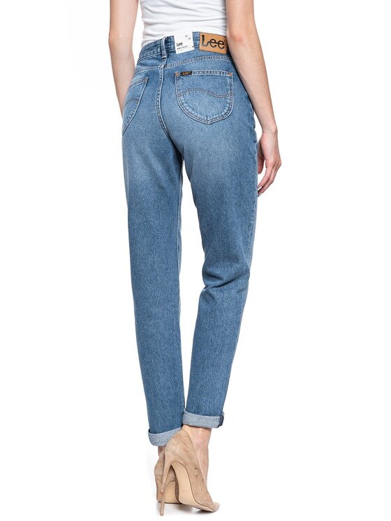 Lee Lee Jeans MOM STRAIGHT Blu Regular Fit