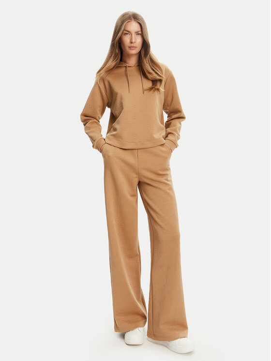 Guess Guess Μπλούζα V5YQ04 KBSL2 Μπεζ Regular Fit