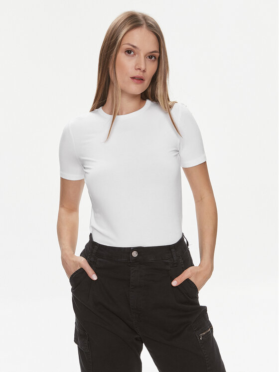 Vero Moda T-krekls AWARE Heaven 10299736 Balts Tight Fit