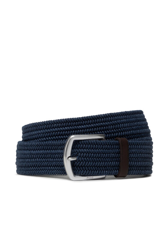Polo Ralph Lauren Cintura da uomo 35Mm Braid Stretch 405666041002 Blu scuro, taglia : S