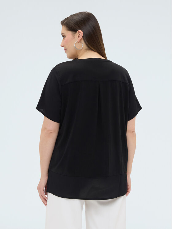 Fiorella Rubino Fiorella Rubino T-Shirt G09GL009115N033 Czarny Regular Fit