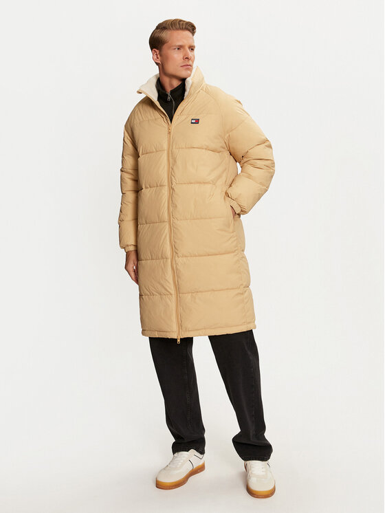 Tommy Jeans Tommy Jeans Зимно яке DM0DM20604 Бежов Regular Fit