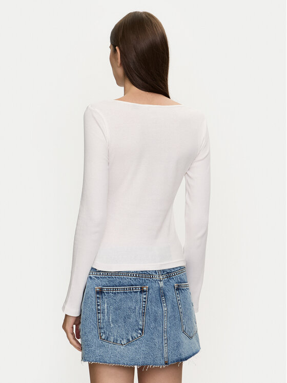 Brave Soul Brave Soul Majica LLT-624SARAH Bijela Slim Fit